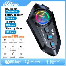 Bluetooth 5,4 Helm Headset Drahtlose Freisprecheinrichtung Telefon Kit Motorrad Wasserdichte Kopfhörer MP3 Musik Player Lautsprecher für Moto