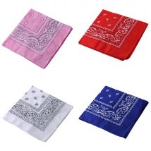 Paisley Kopfwickel Schal Baumwolle Bandana Haarband Männer Frauen Cowboy Biker Sport Kopfbedeckung Handgelenk Haarwickel Doppelseitiger Haarschal
