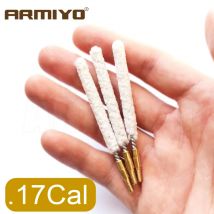 Armiyo .17Cal .177Cal 4.5mm Swabs Pipeline Cleaning Brush Cotton Oiling Lubrication Tool + Draw Cable Hunting Accessories