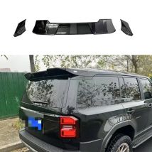 Gloss Black Roof Rack Spoiler for Toyota LAND CRUISER PRADO LC250 LC 250 Rear Tail Wing Color 2024+ ABS Plastic Material