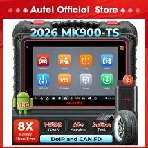Autel MaxiCOM MK900TS Diagnosescanner 8 Zoll MK900-TS DoIP CAN FD Auto TPMS Scan Tools 40+ Service bidirektional bis MK900BT