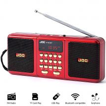 Altoparlante wireless radio FM stereo portatile Supporto batteria ricaricabile Scheda TF Altoparlante USB compatibile Bluetooth con ricevitore FM