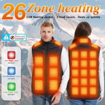 TODWARM Chaleco calefactable para hombre, chaqueta calefactable de invierno para mujer, chaleco térmico, chaqueta deportiva para exteriores más cálida