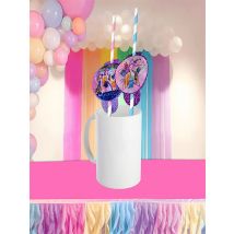 MINISO New Kpop Demon Hunters Theme Party Favors Disposable Straws for Baby Shower Supplies Kids Girls Birthday Decoration