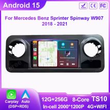 Android Auto Carplay For Mercedes Benz Sprinter Spinway W907 2018 - 2021 Car Radio GPS Navigation Multimedia Video Player Tools