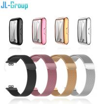 Metalowy pasek do zegarka Huawei Watch Fit Pasek z etui TPU Screen Protector Watch Fit 2 Bransoletka