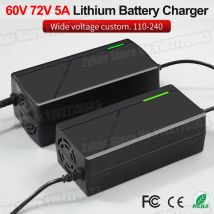 60V 72V 5A Lithium Battery Charger 67.2V 84V 5A Lithium Battery Pack 16S 20S 5A Smart Intelligent Fast Charging Chargers EU Plug