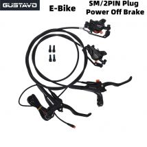 Gustavo E-Bike MTB hydraulische Scheibenbremse, SM / 2-poliger Stecker, elektrisch zusammenklappbares MTB-Fahrrad, Ausschalten der E-Bremse