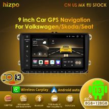 Hizpo Auto-Multimedia-Player 2din Android 13 Radio Für VW Volkswagen Golf Polo Skoda Schnelle Octavia Passat b6 7 Tiguan Carplay GPS