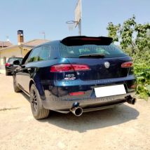 Mini-Spoiler für Alfa Romeo 159 Sportwagon 2005–2011, glänzend schwarz, Universal-Spoiler, hinterer Dachflügel für Alfa Romeo-Zubehör