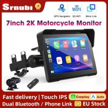 Navigazione GPS DVR per moto Carplay portatile da 5/7 pollici Display IPS impermeabile IPX7 per CarPlay wireless Android Auto