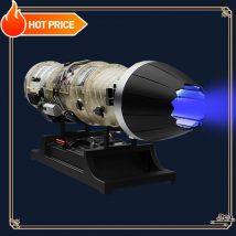 600+ Parts TECHING Full Metal Turbojet Engine Fighter Turbofan Jet Engine DIY Assembly Kit Model Toy DM135