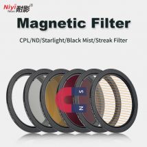 Magnetic Filter Lens Front Filter Quick Release UV ND8 ND64 CPL Starlight Streak Filter 1/4 1/8 Black Mist 52mm 58mm 67mm 77mm