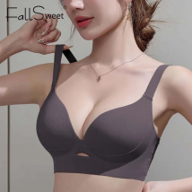 FallSweet Plus Größe Bh für Frauen Push-Up Nahtlose Drahtlose Bhs Sexy Aushöhlen Dessous Dünne Tasse Büstenhalter Femme 34-46CD Tasse