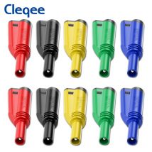 Cleqee P3005 Spina a banana sicura impilabile da 4 mm Saldatura/assemblaggio Connettore senza saldatura di alta qualità per multimetro