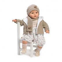 Berbesa, muñeco Baby dulzon lloron chaqueta, bufanda, 62 cm , recién nacido para regalar (80551) Muñecas para niñas muñecas juguetes para niñas muñecas recien nacidas muñecas recien nacidos