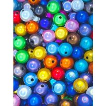 Wholesale Reflective Beads 3D Illusion Miracle Beads 4-30mm Embroidery Acrylic Beads for Jewelry necklace bracelet Making