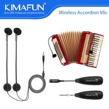 KIMAFUN Wireless Dual Akkordeon Mikrofon Professionelle Musical Instrument Kondensator Mic