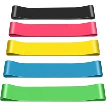 Resistance bands fitness elastic band pack of 5 pcs training yoga