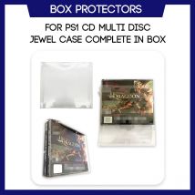 Box Protector für PS1 CD Multi Disc Jewel Case CIB Complete In Box Game Custom Clear Plastic Case