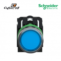 Schneider Electric-Cyberall-luminous push-button diameter 22mm, return leveled spring, 24 V, 1 NA +