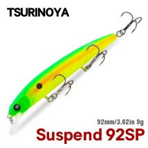 TSURINOYA 92SP Suspending Minnow Angelköder 3 Haken Hecht Künstlicher Harter Köder DW78 92 mm 9 g Jerkbait Wobbler Angelgerät