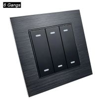 6 Gang Wand Toggle Reset Schalter Push Button Momentary Kontaktieren Schalter für smart home automation diy
