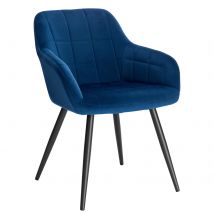 Silla de comedor con patas de acero, sillón con respaldo, Mostrador de ocio, sala de estar, restaurante, muebles de cocina, 1 unidad