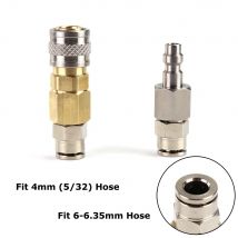 Neuer HPA (US) 2302 23-2 Foster Quick Disconnect QD mit Push-In-Rohrverschraubungsbaugruppe für 4 mm (5/32) oder 6 mm–6,35 mm Schlauch