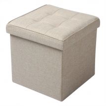 1 pz pieghevole toletta sgabello Pouf stoccaggio sedia ottomana sgabello poggiapiedi imbottito divano in lino sgabello fodera rimovibile