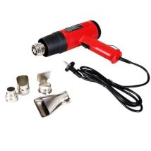 4 nozzles hot air gun 1500 w 230 v red black air gun 1500 w temperature 375 °C up 495 °C electrical