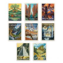 Tolkien Wall Art Canvas Painting Middle Earth Landscape LOTR Posters and Prints Wall Pictures Travel Gift Living Room Home Decor