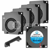 WINSINN 4010 40mm Gebläse Gleichstrom 5V 12V 24V Hydraulik/Doppel kugellager Bürstenloser Kühlturbinen turbo 40mm x 10mm 2-polig [5er-Pack]