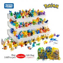 Pokemon Mini Figure 2-3CM Anime Azione Pikachu 24-144 Non Ripetendo Modello Giocattolo Del Capretto Raccogliere Bambole Regalo Di Compleanno Dare Pokémon Bag