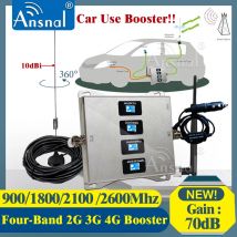 Auto Verwenden!! 900/1800/2100/2600mhz Vier-Band Cellular Verstärker GSM Repeater 2g 3g 4g Handy Signal Booster GSM DCS WCDMA LTE
