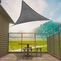 Tenda da sole triangolare, protezione UV, protezione solare traspirante, antivento, HDPE, per baldacchino, giardino, patio, campeggio, piscina all'aperto