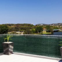 Schermo privacy verde Recinzione Balcone Protezione privacy Tessuto a rete per polvere Vento Protezione solare per paesaggistica giardino cortile
