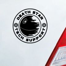 Space Wars Death Star Supporto tecnico Adesivo artistico in vinile Finestra per auto Decorazione bottiglia d'acqua per laptop, Decalcomania Death Star Adesivo da parete per camera dei ragazzi