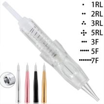 Tattoo Cartridge Needles Permanent Makeup For Tattoo PMU Machine Kit Eyebrow Lips 1R 2R 3R 5R 3F Microblading Tattoo Supplies