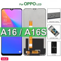 6,52 "Display Für Oppo A16 A16S LCD Display Touch Screen, Für CPH2269 CPH2271 Display Ersatz mit Rahmen, für OppoA16 Ersetzen