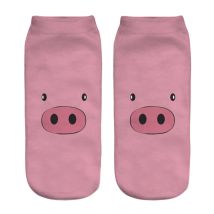 2018 neue 3D-Druck-Socken, weißes Tier, Schwein, Unisex-Socken, niedliche Mujer, Unisex, modische Sox, Catton, lustige Socken für Frauen