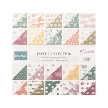Creative Path 6 Zoll Dekoratives Scrapbooking-Papier Niedliches Muster Hintergrundpapier Junk Journal Papier 6x6 Bastelpapier Scrapbook-Papierblock