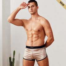 52025 Luxus-Seiden-Herren-Boxershorts – Boxershorts aus 100 % reiner Maulbeerseide, hochwertige Unterwäsche, hervorragender Komfort für Homewear