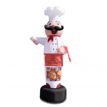 Restauracja nadmuchiwane reklamy gotowanie kucharz człowiek kostium maskotka kuchener witamy balony dmuchany tancerz niebo Tubeman z dmuchawy