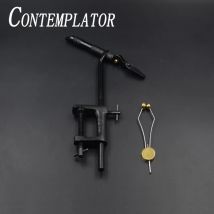 CONTEMPLATOR 360 ° Rotation Einfach Betriebs Eisen Fliegen Binden AA Schraubstock Mit Standard Disc Spule Halter Fliegen Binden Werkzeuge