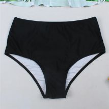 Badeanzug Hohe Taille Frauen Bikini Bottoms Tankini Badeanzug Briefs Schwimmen Shorts Mujer Elastische Abdeckung Bademode Hose S-XL