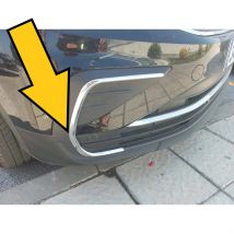 Front Stoßstange Nebel Licht Seite Chrome Abdeckung Für VW Tiguan 2021 Neue Modell Edelstahl Rahmen