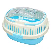 SMELL & SMILE Jaula portátil para transportar pájaros, jaula de pájaro pequeño, roedores,hamster, 32.5x27x21cm