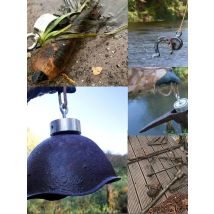 Two Sided Search Magnet 160KG*2 Strong Neodymium  Magnetic Salvage Fishing Magnet Rope