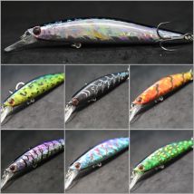 Wlure jerkbait Angel köder 13,5g 11,4 cm Lauf gewichts übertragung für Langstrecken wurf zucken 2 #4 Drillings haken m673